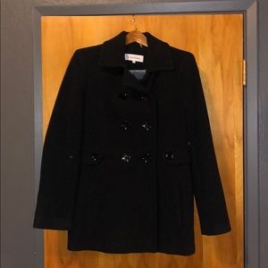 Charcoal Grey Wool Pea Coat